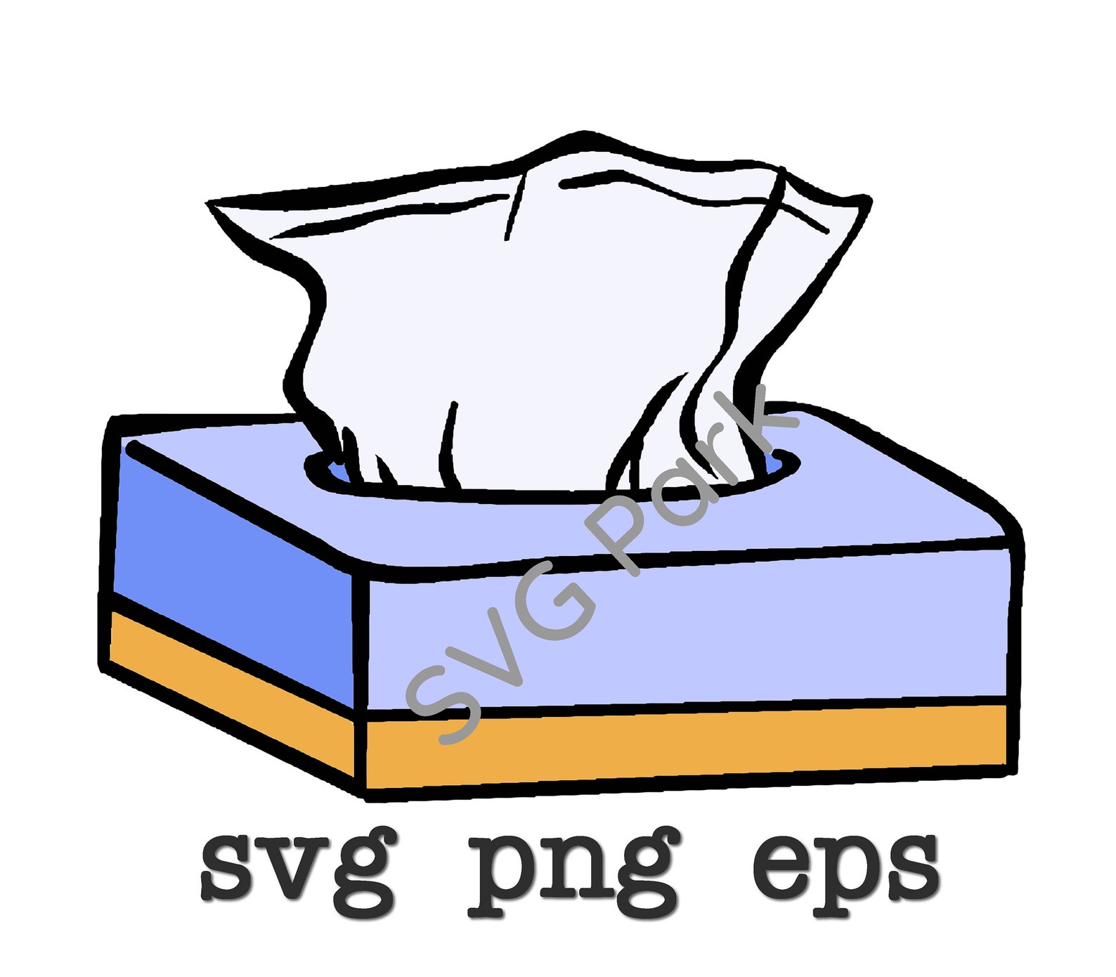 Kleenex tissue box svg png eps Etsy