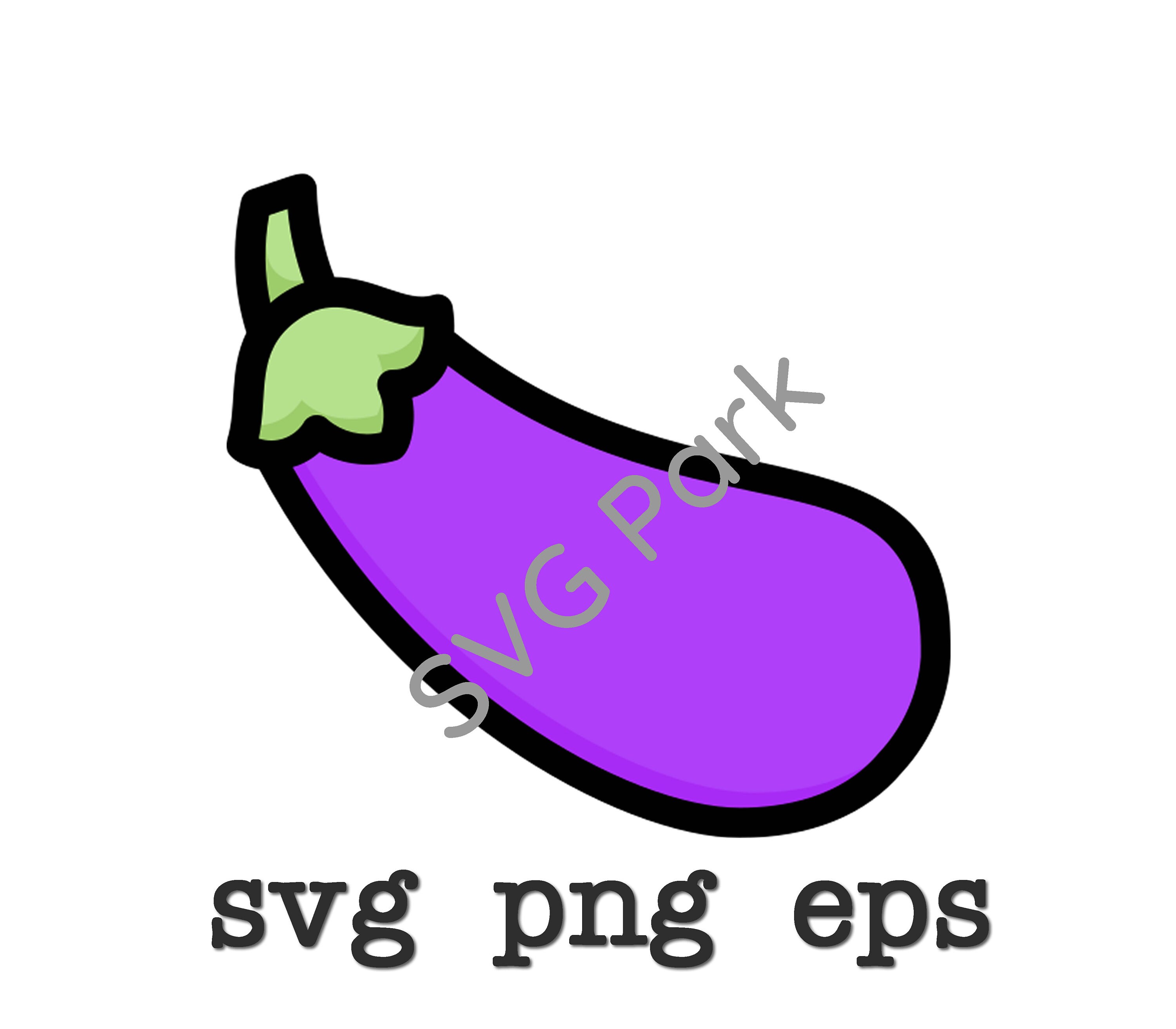 I Love Eggplant Emoji Svg Penis Svg Vector Cut File For Etsy Images