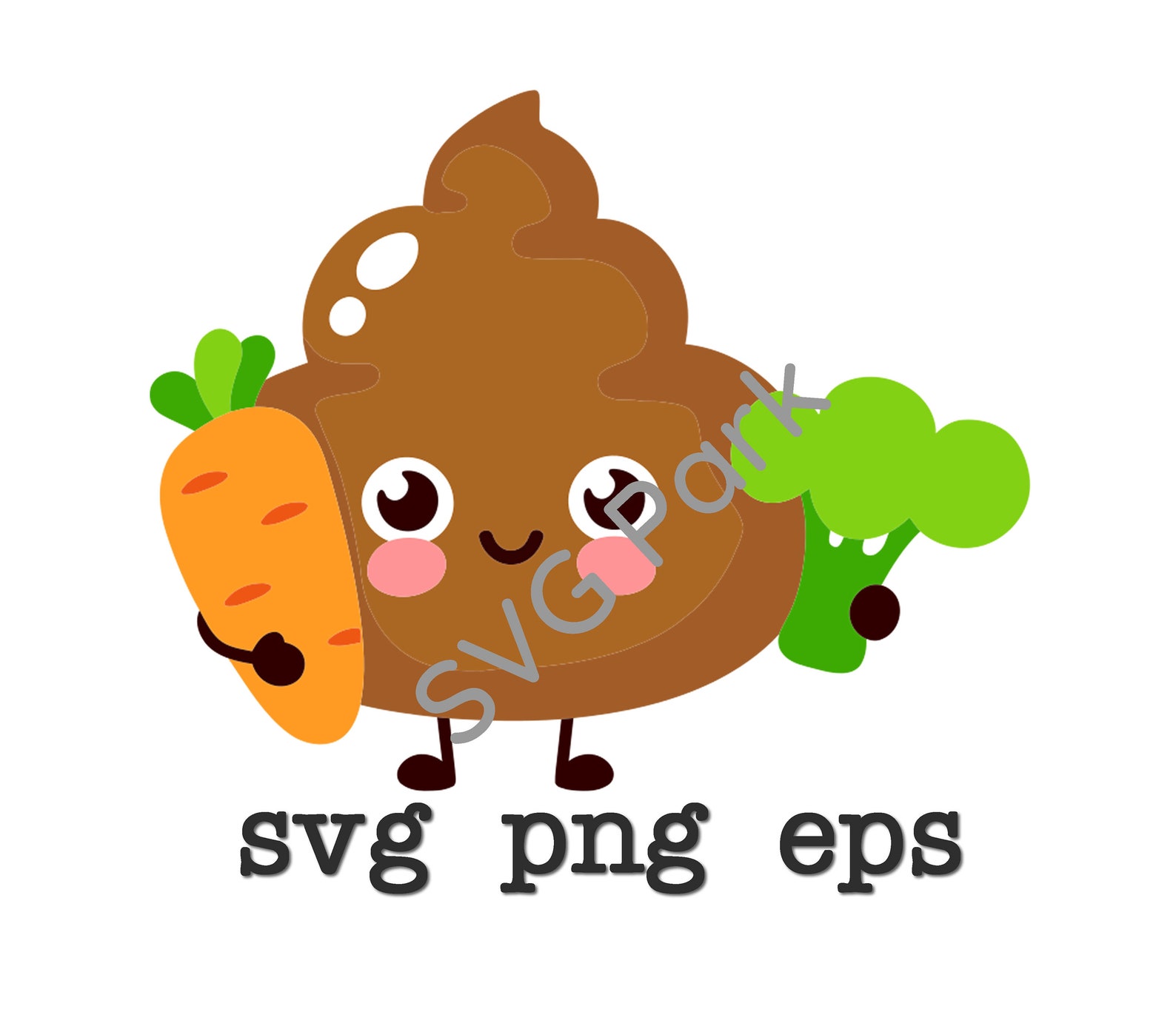Vegan Poop svg files png & eps Etsy