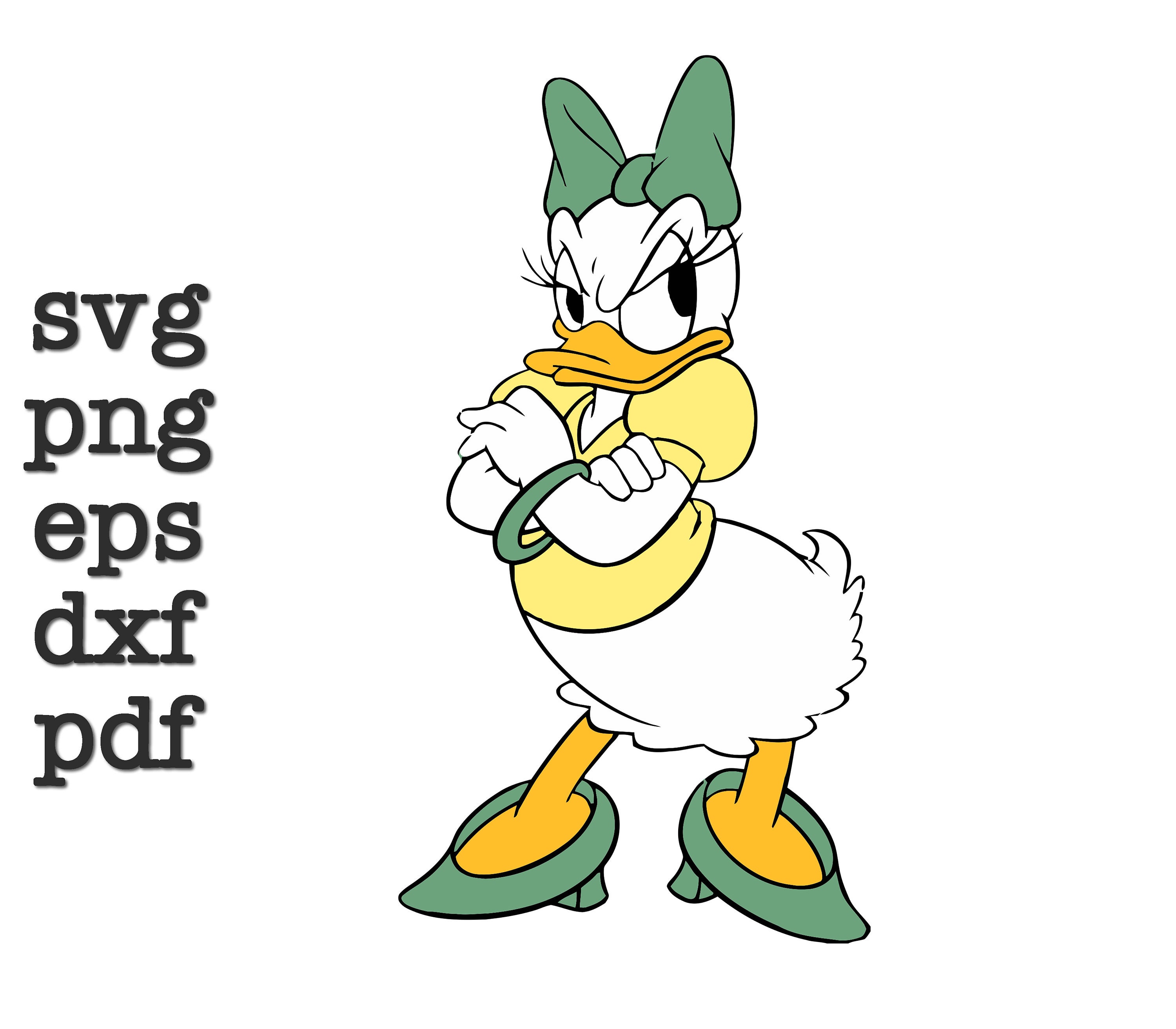 Daisy Duck Svg Png Eps Pdf Dxf Etsy