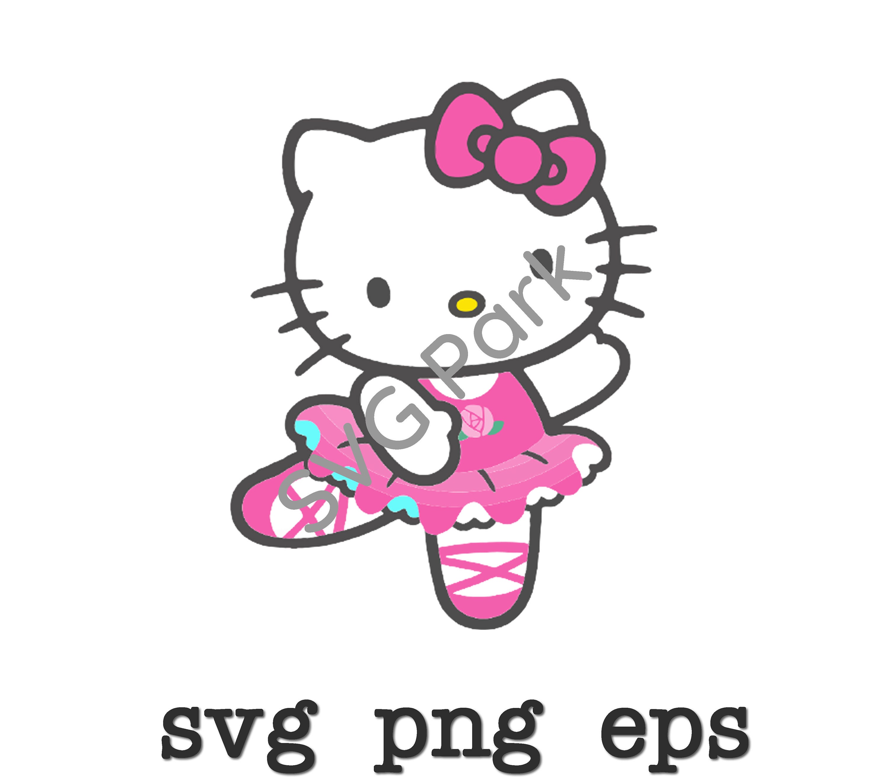 Hello Kitty svg png eps | Etsy