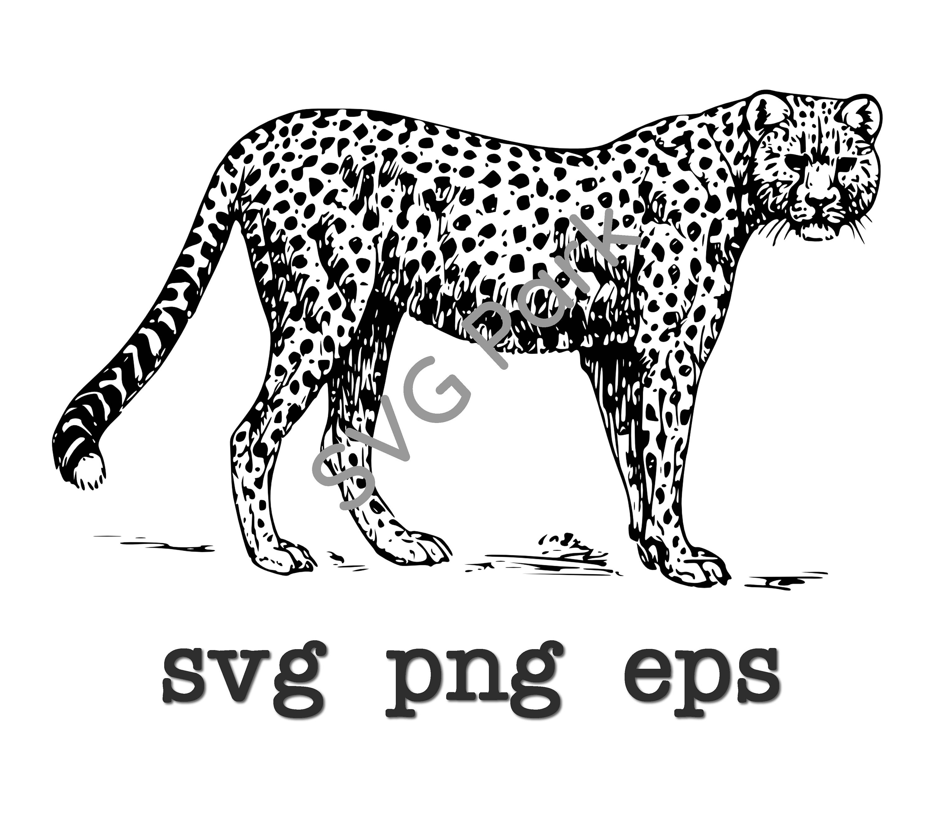 Bold Cheetah Print Svg