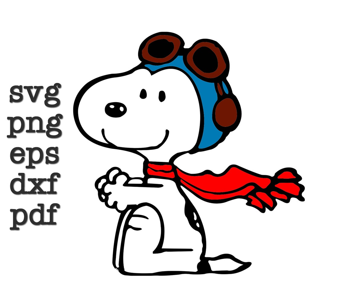 Peanuts Snoopy svg png eps pdf dxf vector Etsy