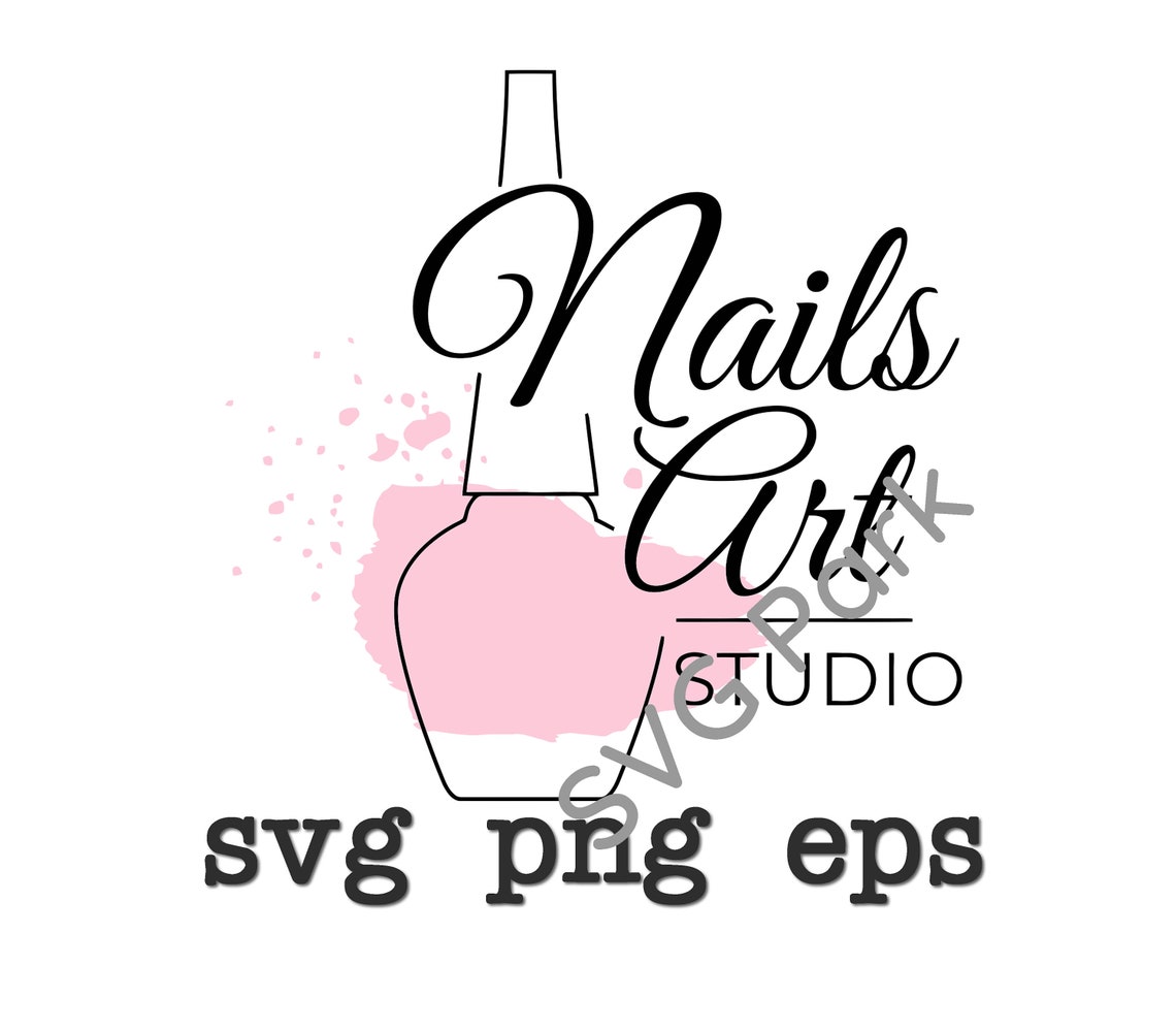 Nail Nails Salon Beauty Logo svg png eps tech technician | Etsy