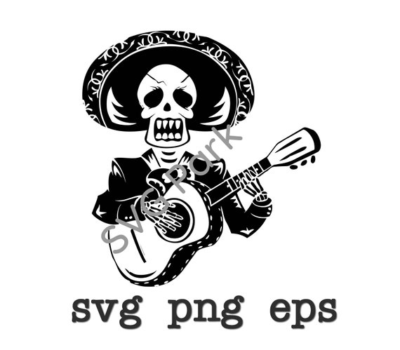 Dia de los Muertos Skull svg png eps | Etsy