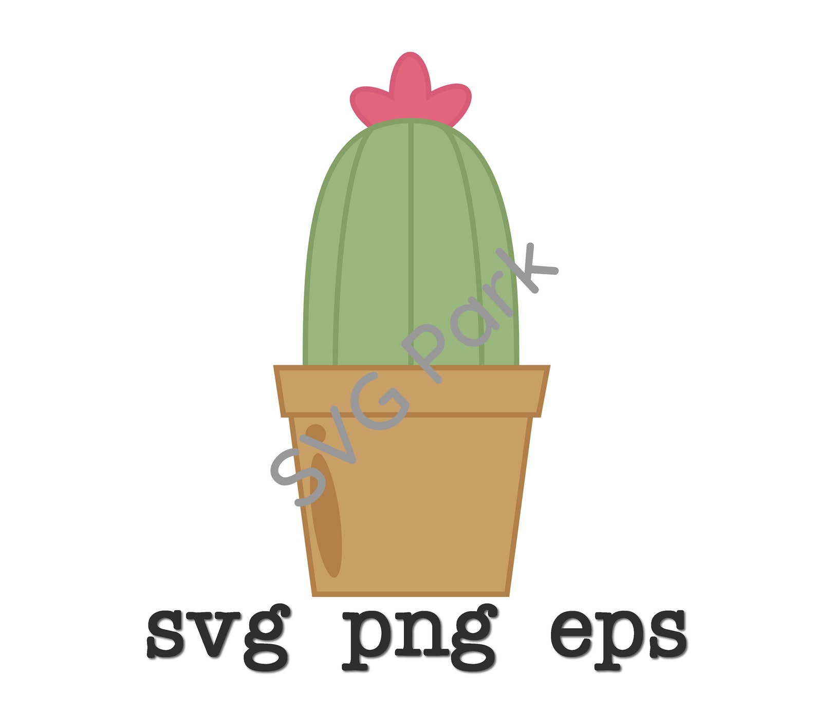 Cactus svg pot png eps Etsy