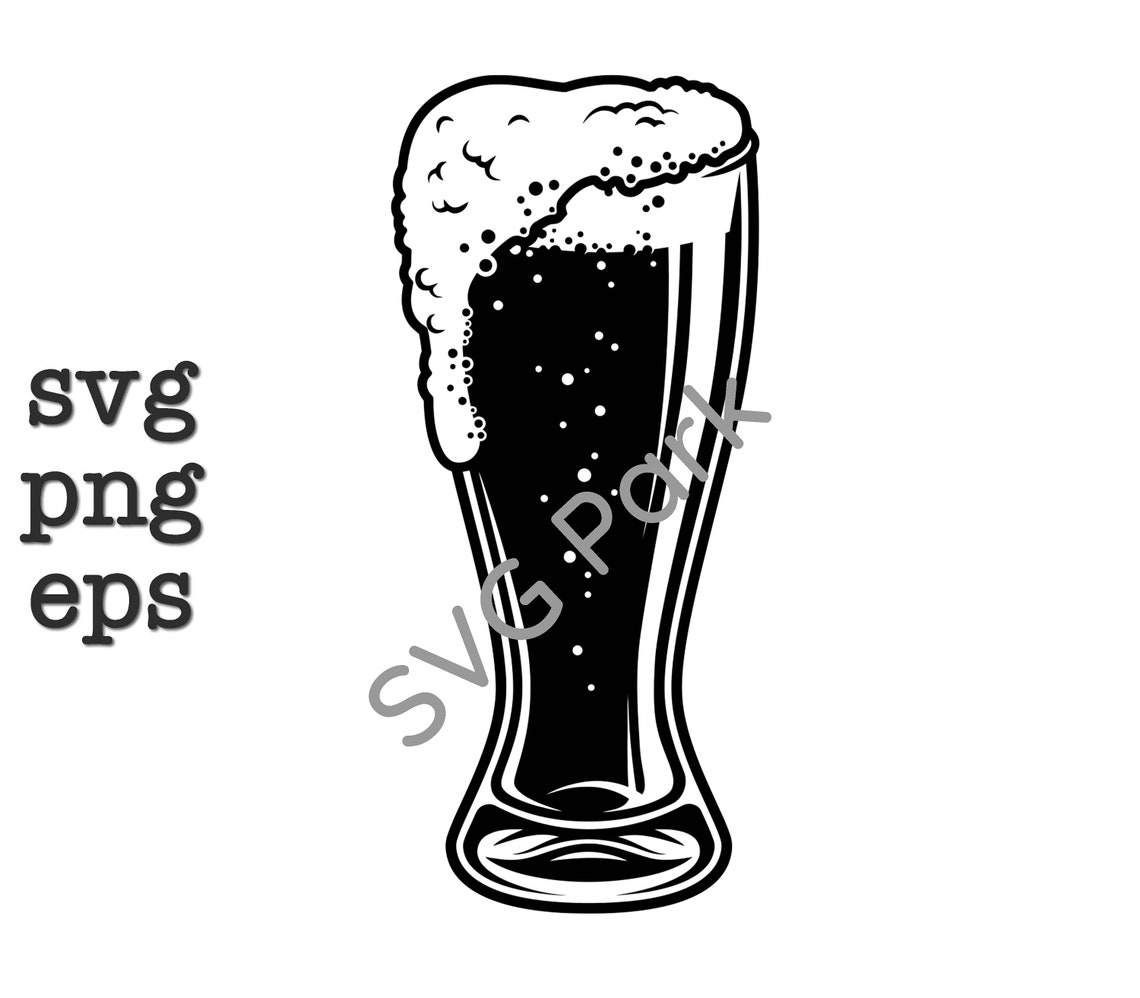 Beer Glass svg files png & eps | Etsy