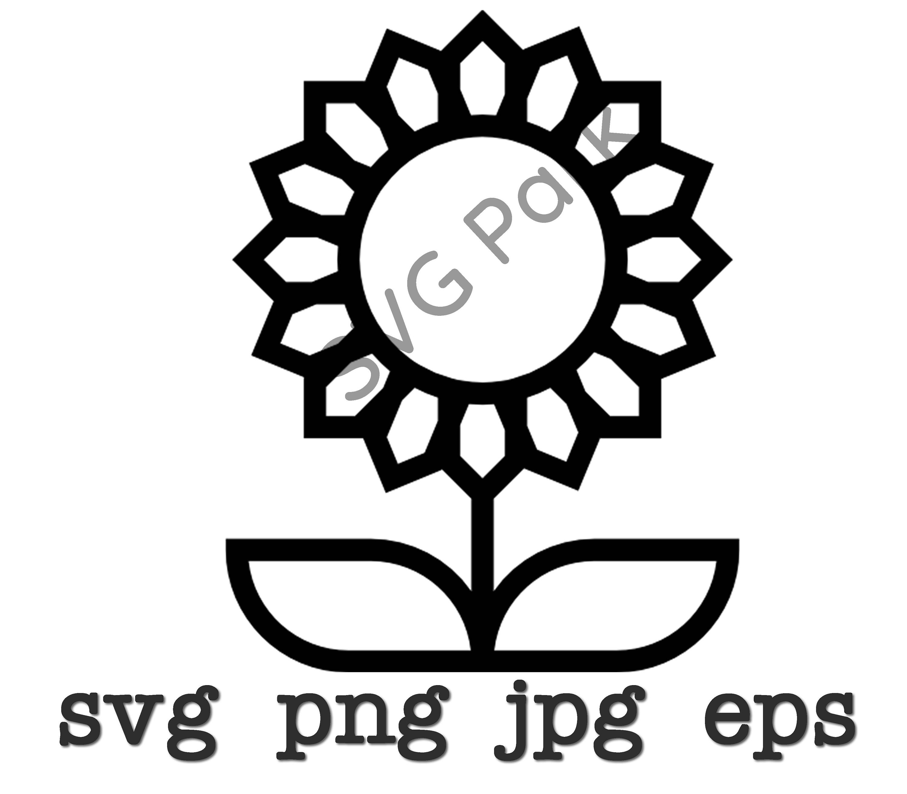 Free Free 239 Sunflower Svg Black SVG PNG EPS DXF File
