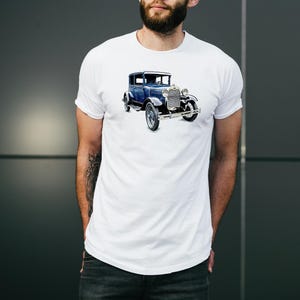 Vintage Car Graphic Tee, Classic Car Lover Shirt, Retro Auto T-Shirt