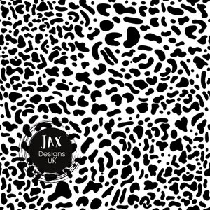 Monochrome Leopard Pattern File, Seamless Fabric Print, Sublimation, Repeating Pattern, Digital Paper, Surface Pattern, fabric Print tile