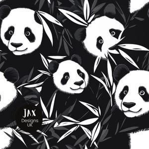 Naadloos pandapatroon, Panda Repeat, herhalend patroon, patroontegel, patroon voor kleine bedrijven, stofontwerptegel, dierlijk patroonbestand