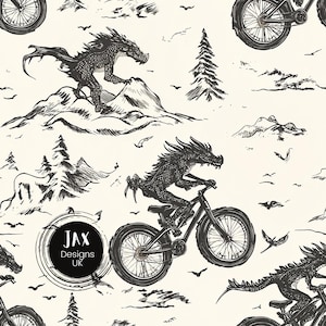 Dragon Seamless Pattern File, Fabric Print, Sublimation,  Repeating Pattern, Digital Paper, Surface Pattern,, Alternative Fabric Design Tile