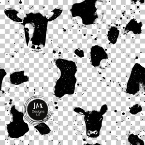 Cow Print, Cow Print Pattern, Cow PNG, Cow Spots Decal, Animal Print ...