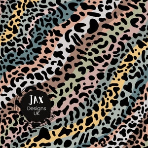 Leopard Rainbow Pattern File Seamless Fabric Print Sublimation Repeating Pattern Digital Scrapbook Paper Surface Pattern Fabric Tile repeat