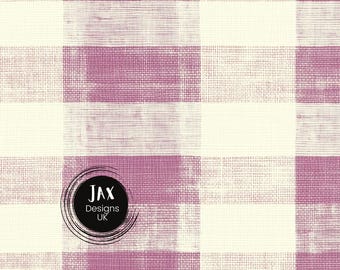Pink Plaid Seamless Pattern, Pink and Cream Tartan Pattern, Repeating Pattern, Pink Summer Fabric Design, Digital Download, Repeatable File