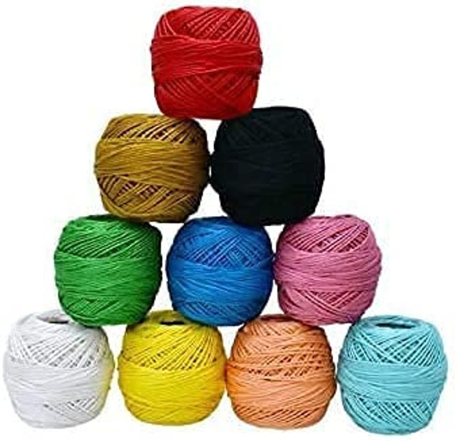 Crochet Cotton Thread Yarn for Knitting and Craft Making Combo Etsy