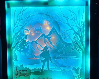 Legend of Zelda Light-up Shadow box