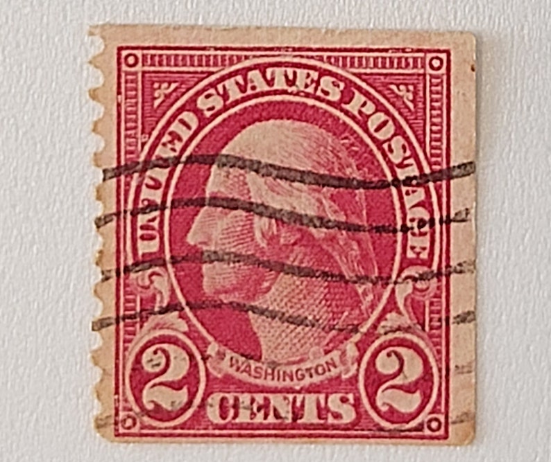Washington 2 Cent Stamp Etsy