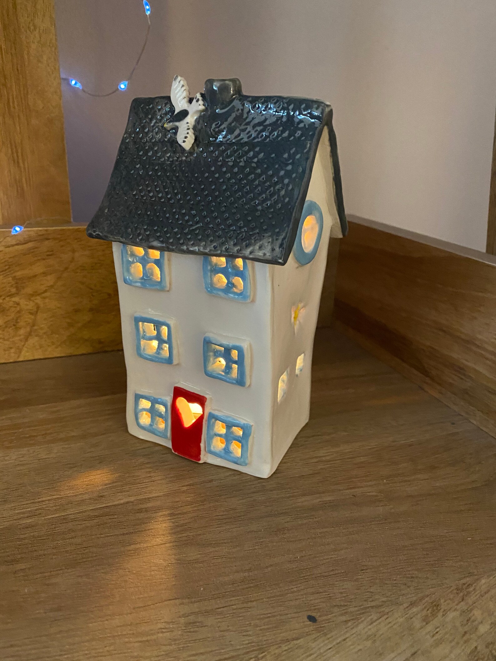 Porcelain 'Topsham' House Tea Light Holder / Ornament Etsy