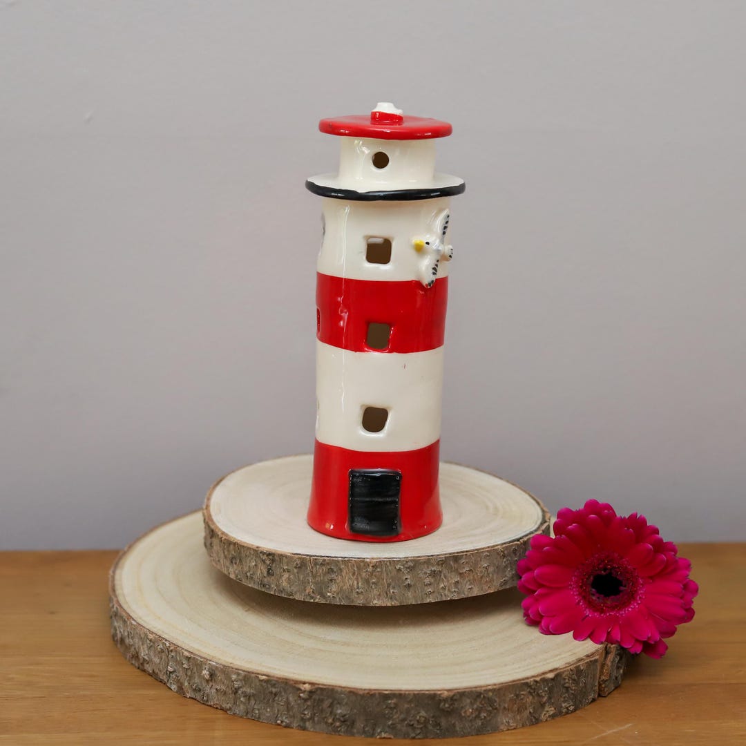 Handmade Tealight Lighthouse. - Etsy