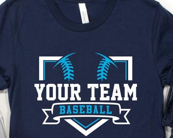 Custom Baseball Team Shirt: Personalized Fan Gift, Baseball Lover Tee