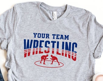 Personalized Wrestling Team Shirt, Wrestling Mom, Wrestling Coach Gift, Custom Wrestling Shirt, Wrestling Dad Shirts, Shirt For Wrestling