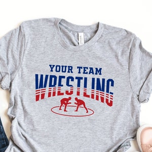 Personalized Wrestling Team Shirt, Wrestling Mom, Wrestling Coach Gift, Custom Wrestling Shirt, Wrestling Dad Shirts, Shirt For Wrestling
