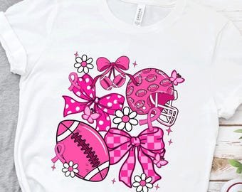 Breast Cancer Shirt, In October We Wear Pink Shirt, Breast Cancer Football Tee, Cancer Support Shirt