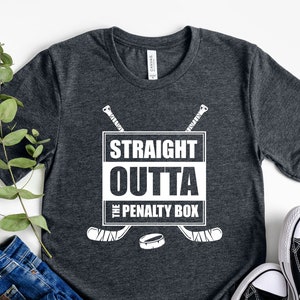 Straight Outta The Penalty Box Shirt, Hockey Shirt, Hockey Sayings Shirt, Hockey Boys Shirt, Funny Hockey Shirts, Hockey Player Gift