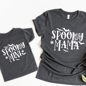 Halloween Matching Shirt, Spooky Mama Shirt, Spooky Mini Shirt, Mommy And Me Shirt, Kids Halloween Shirt, Spooky Matching Shirt