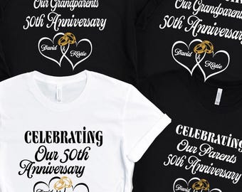 Personalized 50th Anniversary Shirt: Golden Anniversary Grandparents Gift