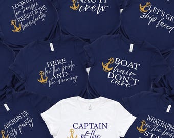 Nautical Bachelorette Party Shirts: Funny Cruise Theme Tee