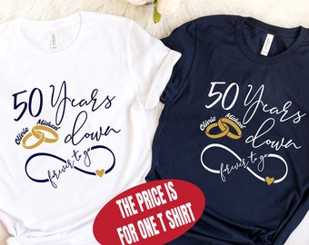 Custom 50th Anniversary Shirt, Anniversary Party Shirt, Personalized Anniversary Couple Shirt, 50th Anniversary, Wedding Anniversary Shirt