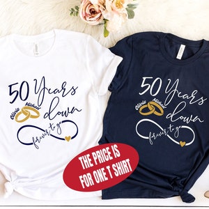 Custom 50th Anniversary Shirt, Anniversary Party Shirt, Personalized Anniversary Couple Shirt, 50th Anniversary, Wedding Anniversary Shirt