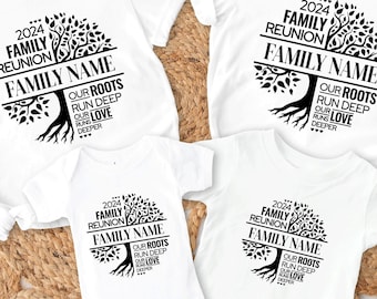 Family Reunion Tree Shirt: Matching Our Roots Run Deep Design