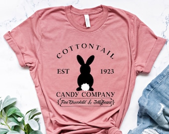 Cottontail Candy Company Easter Shirt, Easter Bunny Shirt, Easter Gift, Easter Shirt For Woman, Easter Family Shirt, Bunny Shirt, Easter Tee