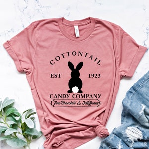 Cottontail Candy Company Easter Shirt, Easter Bunny Shirt, Easter Gift, Easter Shirt For Woman, Easter Family Shirt, Bunny Shirt, Easter Tee