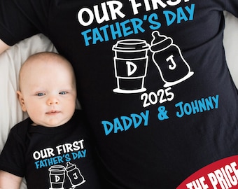 Personalized Father's Day Matching Shirt: Dad & Baby, Dad And Son Tee