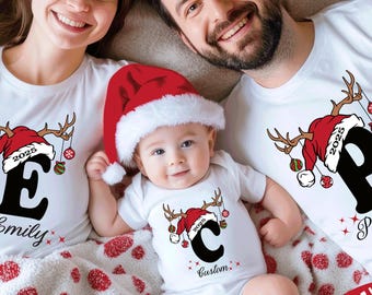 Personalized Name Christmas Shirt, Matching Family Christmas Tshirt, Christmas Squad Tee, Holiday Outfit