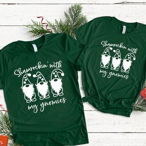 Funny St Patrick&#39;s Day Shirt, St Patricks Day Shirt, Shamrock Shirt, Gnome Gnomies, Shamrockin Shirt, St. Patricks Day Gift