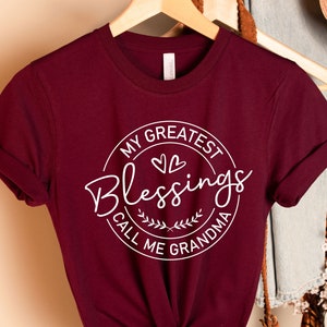 My Greatest Blessings Call Me Grandma Shirt, Gift For Grandma, Grandmother Shirt, Mother&#39;s Day Gift Shirt