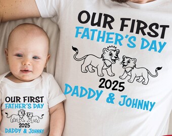Personalized  Father's Day Shirt, Father's Day Shirt, Custom Father's Day Matching Shirt, Father's Day Gift, First Fathers Day