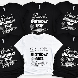 Personalized Birthday Trip Shirt, Birthday Travel Shirt, Girls Trip Shirt, Custom Birthday Travel Shirt, Girls Vacation Shirt, Birthday Gift