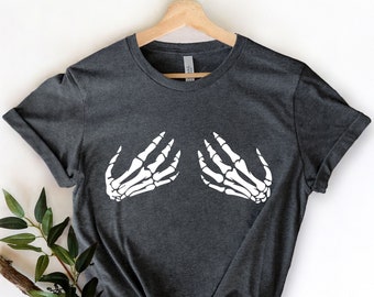 Skeleton Hands Shirt, Skeleton Shirt, Halloween Shirt, Halloween Skeleton, Cute Halloween Shirt, Skeleton Costume