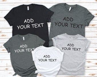 Custom Family Shirts - Etsy