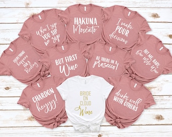 Wine Bachelorette Party Shirts, Winery Bachelorette Shirts, Wine Tasting Shirt, Wine Theme Bachelorette, Funny Wine Shirts, Bride Shirt