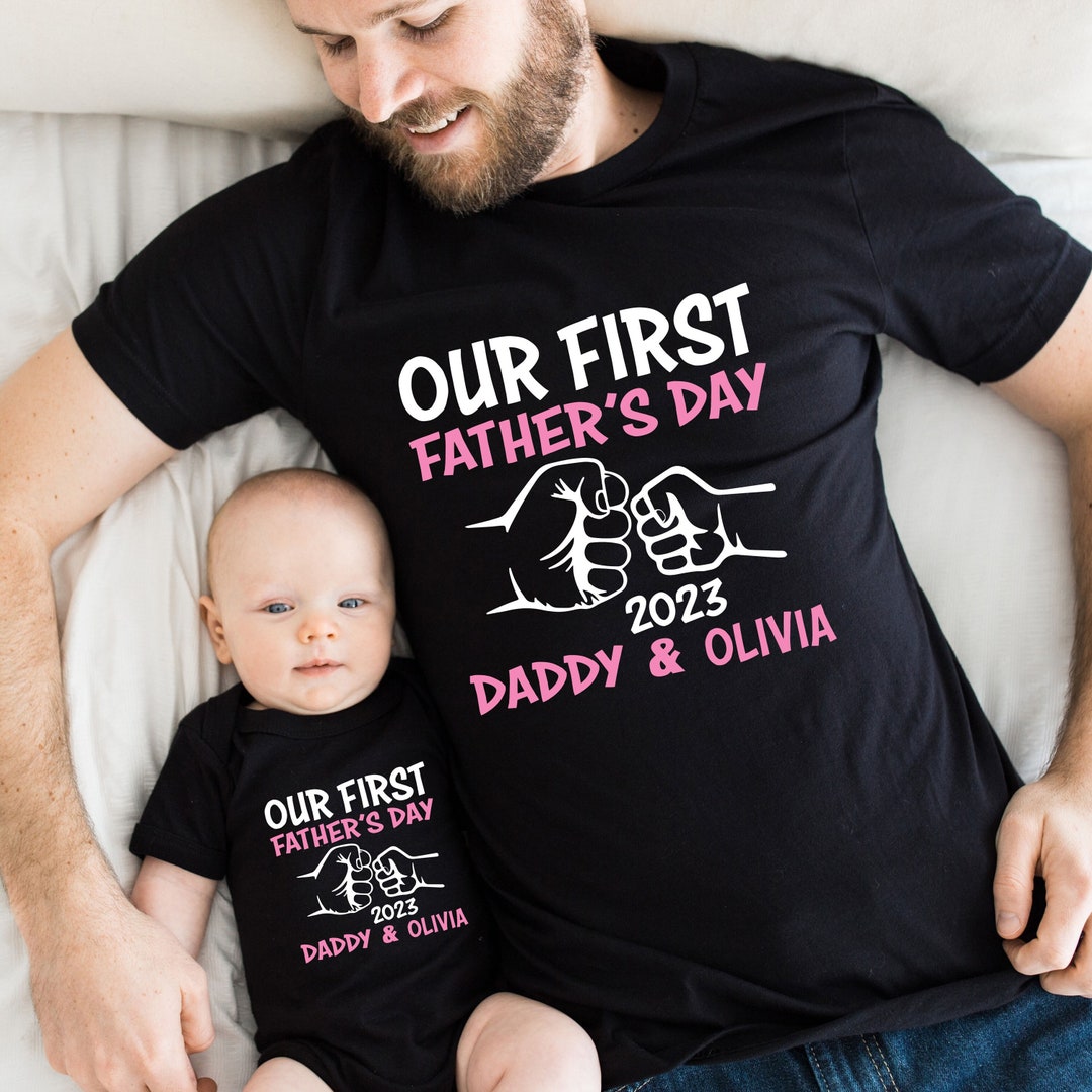 Dad And Daughter Shirts
 Personalized Dad and Daughter Shirt Our First Father s Day Father s