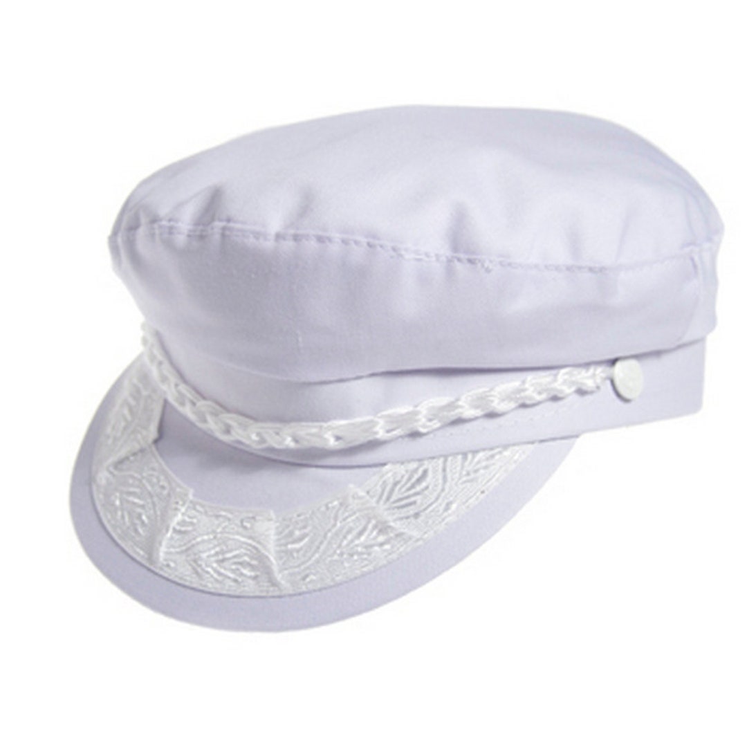 Authentic Greek Fisherman's Cap Cotton White - Etsy