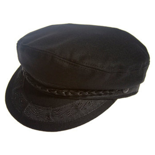 Authentic Greek Fisherman's Cap - Wool - Black