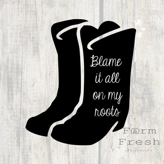 Cowgirl Boots Silhouette - Etsy